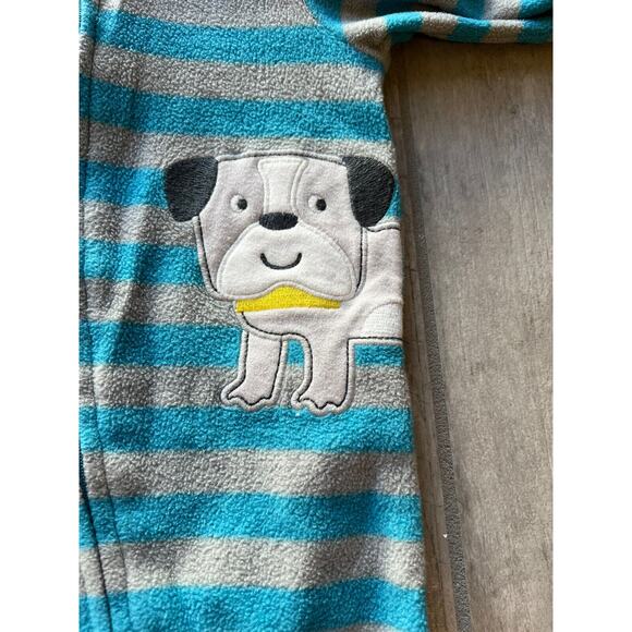 Set of 2 Baby Boys Zip Sleeper Pajamas Pjs Fleece One Piece Outfit Coverall 6m - Picture 4 of 6